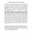 DECLARACION DE MARILUZ HAYDEE MORON ASCENCIO.