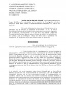 ASUNTO: AMPLIACIÓN DE ENTREVISTA