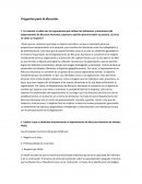 Preguntas para la discusión. Gestion del personal