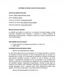 INFORME DE EVALUACION WISC IV