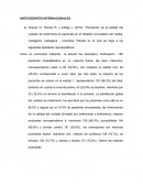 ANTECEDENTES INTERNACIONALES Percepción de la calidad del cuidado de enfermería en pacientes en el Hospital universitario del Caribe