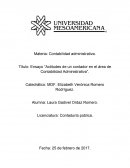 Ensayo “Actitudes de un contador en el área de Contabilidad Administrativa”.