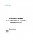 Ondas estacionarias en una cuerda y velocidad del sonido.