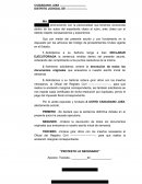SOLICITUD CAUSE EJECUTORIA Asimismo solicitamos ordene la devolución de todos los documentos originales que anexamos a nuestro escrito inicial de demanda.