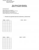 Guía refuerzo Prueba Matemática Capítulo 2 y 3 Adiciones y Sustracciones