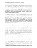 RELATORIA ACERCA DE LA DOCTRINA DE LA IDEA