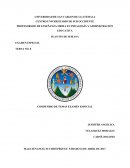 PROFESORADO DE ENSEÑANZA MEDIA EN PEDAGOGÍA Y ADMINISTRACIÓN EDUCATIVA.