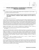Argumentacion- El texto argumentativo: características y estructura