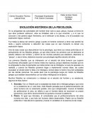 Evolución de la psicologia