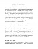 VICIOS EN LA CONVOCATORIA IDENTIFICACIÓN DE LOS HECHOS