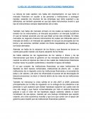 EL ROL DE LOS MERCADOS Y LAS INSTITUCIONES FINANCIERAS