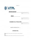 FORMATO PARA LA PRESENTACIÓN DE LOS ESTUDIOS DE CASOS