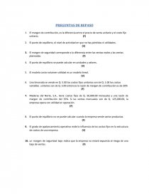 Contabilidad 3 PREGUNTAS DE REPASO. Página 1