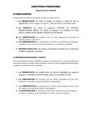 AUDITORIA FINANCIERA ANALISIS DE LAS CUENTAS