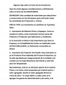 Algunos tips sobre el tema de los Inventarios