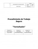 Procedimiento de Trabajo Seguro “Termofusión”