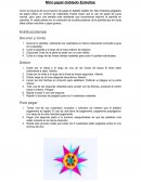 Decorar la plantilla, rellenando los cuadrados en blanco solamente (consulte la guía en la plantilla).