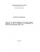 EFECTO DE LA SITUACION ECONOMICA DE LAS MYPES DEL PARQUE INDUSTRIAL DE VILLA EL SALVADOR EN LA EXPORTACION DE PRODUCTOS NO TRADICIONALES (2009 – 2014)