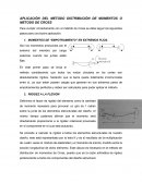 APLICACIÓN DEL METODO DISTRIBUCIÓN DE MOMENTOS O METODO DE CROSS