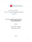 FALLAS EN LAS ESTRUCTURAS DEL PERÚ, EL IMPACTO Y RIESGO ANTE UNA EVENTUALIDAD SÍSMICA