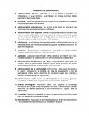 Vocabulario de Administración.