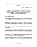 NOTA INTRODUCTORA, II. FILOSOFÍA, III.PLANTEOS FILOSÓFICOS SOBRE LA NATURALEZA, IV. PLANTEOS FILOSÓFICOS SOBRE LA SOCIEDAD