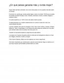 ¿En qué países ganarás más y vivirás mejor?