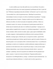 Problemas de aprendizaje ensayo. Página 1