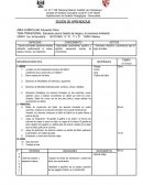 Educación para la Gestión de riesgos y la conciencia Ambiental