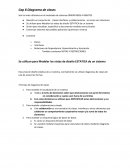 Muestra un conjunto de : clases interfaces y colaboraciones , así como sus relaciones