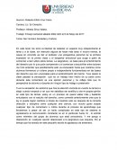 Trabajo: Ensayo semanal sábado 29de Abril al 6 de Mayo de 2017