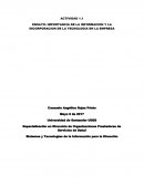 ENSAYO: IMPORTANCIA DE LA INFORMACION Y LA INCORPORACION DE LA TECNOLOGIA EN LA EMPRESA