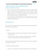 SOLICITUD DE RECONOCIMIENTO POR EXPERIENCIA PROFESIONAL