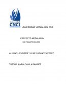 Prooyecto IV matematicas IIIB