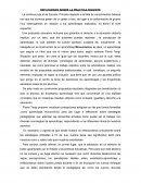 REFLEXIONES SOBRE LA PRACTICA DOCENTE