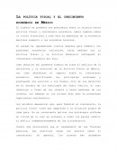 La política fiscal y el crecimiento económico en México