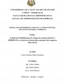 Estudio de factibilidad para la compra de energía electrica