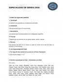 ESPECIALIDAD DE GENEALOGIA