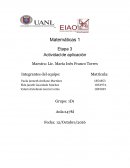 Matemáticas 1 Etapa 3 Actividad de aplicación