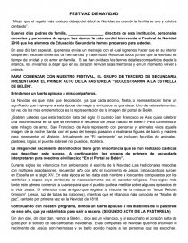 Ejemplo de programa de Navida. los elementos de la Navidad. Página 1