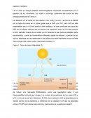 La luz solar es energía radiante electromagnética