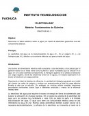 ELECTROLISIS Fundamentos de Química PRACTICA NO. 3