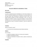 Secuencia didáctica de matemáticas: Conteo