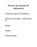 Enfermería del adulto y Adulto Mayor II