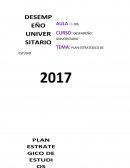 PLAN ESTRATEGICO DE ESTUDIOS