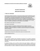 SÍLABO DE ASIGNATURA MERCADEO RELACIONAL 1. PERFIL DEL PROFESOR