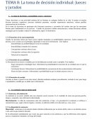 La toma de decisión individual: Jueces y jurados