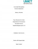 EL COMENTARIO DEL VIDEO LA GUERRA DE INDEPENDENCIA NORTEAMERICANA