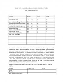 CASOS DISCIPLINARIOS GRAVES MAANEJADOS EN PSICOORIENTACIÓN. Página 1