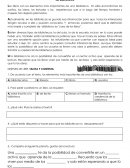 Primer momento. DESPUES DE LEER, TACHA Y CONTESTA